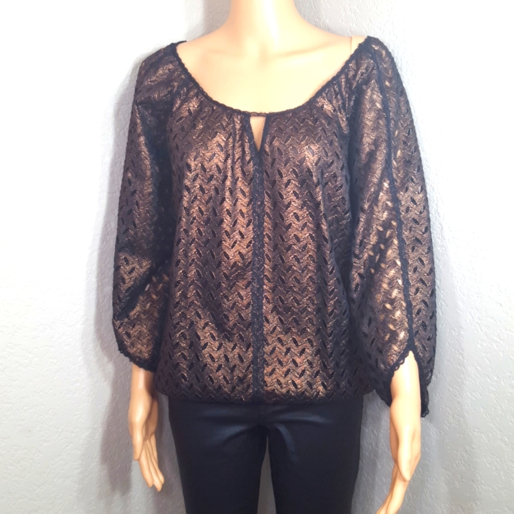 Nurture Bronzy Long Sleeves Blouse Size S